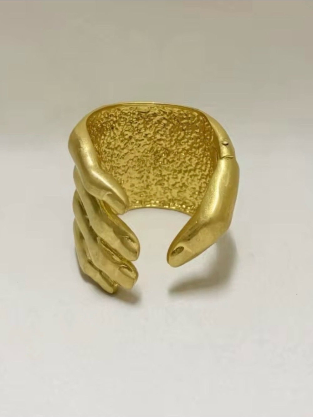 Bold Gold Sculptural Cuff Bracelet - Women Jewelry - Picture 5 of 5